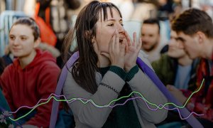 04/03/2024 Una joven en una manifestación del movimiento 'Juventud por el Clima' en Madrid en marzo de 2023.