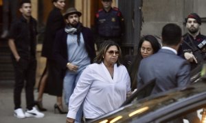 La madre de Dani Alves, Lucía Alves, durante el juicio al futbolista por la violación de una joven de 23 años.