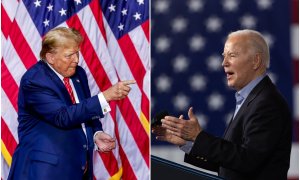 Trump desafía a Biden en Georgia con la migración como parte central de su discurso