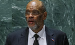 El primer ministro de Haití, Ariel Henry, durante el 78º período de sesiones de la Asamblea de la ONU, a 22 de septiembre de 2023