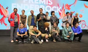 Els artistes premiats a la gala dels Enderrock 2024 celebrada a l'Auditori de Girona