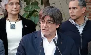 01/03/2024 - Puigdemont en un acte recent del Consell de la República celebrat a Ribesaltes, a la Catalunya Nord.