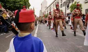 La Subdelegación del Gobierno abre un expediente informativo a la Cofradía de Málaga que exhibió símbolos franquistas