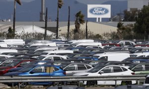 Vista del exteriores de la fábrica de Ford en Almussafes (Valencia) este jueves 28 de marzo de 2024.