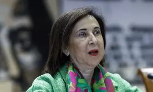 Margarita Robles, ministra de Defensa, en la Comisión de Defensa del Senado el 21/03/2024