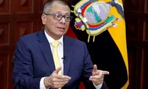 Foto de agosto de 2017 del entonces vicepresidente de Ecuador, Jorge Glas, en una entrevista con Reuters en el Palacio de Carondelet, la sede del Gobierno y residencia del presidente de la República, en Quito. REUTERS/Daniel Tapia