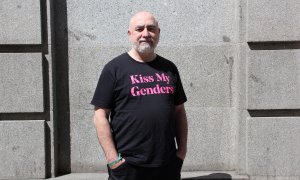 Javier Sáez, sociólogo, traductor y activista gay, a 23 de abril de 2024, en Madrid.