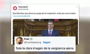 "Luego os quejáis de que os llamen TeleAyuso": el bochornoso tuit de Telemadrid sobre Pedro Sánchez