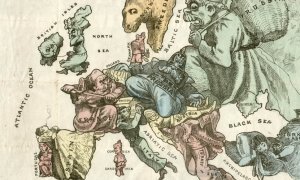 29/4/24 Mapa satírico de Europa publicado en 1870.