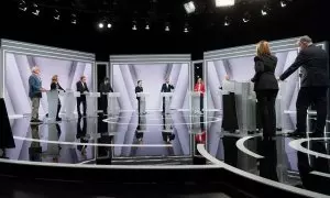02/05/2024 - Un moment del debat electoral per al 12-M organitzat per TVE.