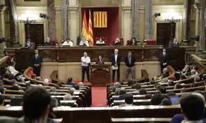 Foto de archivo de una sesión plenaria en el Parlament, en Barcelona, a 5 de marzo de 2024.