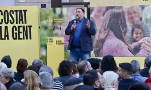 03/05/2024 - Oriol Junqueras en un acte a Lleida en la recent campanya electoral per a les eleccions al Parlament del 12-M.