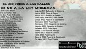 Participación masiva en las marchas contra la ‘ley mordaza’