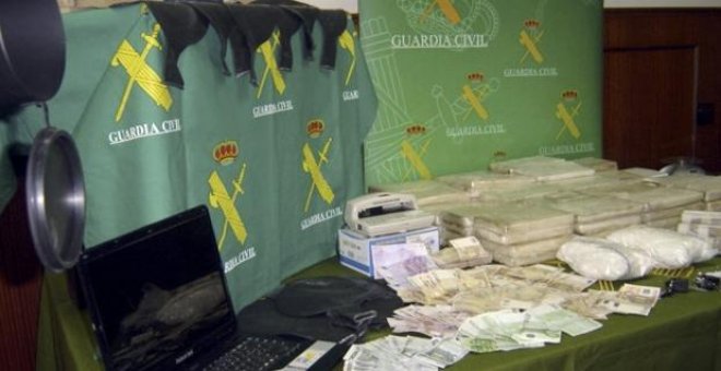 Cerca de un centenar de guardias civiles detenidos entre 1990 y 2016 por narcotráfico