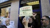 El 55.487, primer premio de la lotería de El Niño, vendido íntegro en Leganés