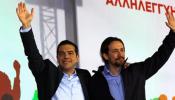 Tsipras, Iglesias, Colau y Lara cierran campaña: "Acaba la humillación y vuelve la democracia"