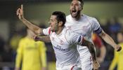 El Sevilla pone pie y medio en cuartos a costa del Villarreal