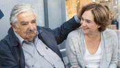 Ada Colau recibe el apoyo del ex presidente de Uruguay Pepe Mujica