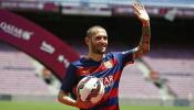 Aleix Vidal, presentado con el Barça: "No era inconveniente estar cuatro meses sin jugar"