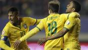 Neymar tira de Brasil en su debut en la Copa América; Colombia cae