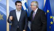Finaliza sin acuerdo la nueva reunión de Tsipras con Juncker, Lagarde y Draghi