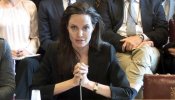 Angelina Jolie, en Westminster: "Conocí en Irak a una niña de 13 años a la que violaban repetidamente"