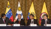 Maduro y Santos liman diferencias en Quito, pero la frontera entre los dos países permanece cerrada