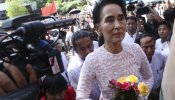 El partido de Aung San Suu Kyi arrasa en las elecciones de Myanmar