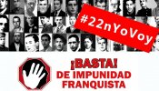 Marcha contra la impunidad del franquismo en el cuarenta aniversario de la muerte del dictador