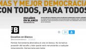 Escaños en Blanco: “No queremos que nos voten”