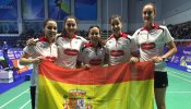 El equipo femenino español de bádminton se asegura la primera medalla de su historia en un Europeo