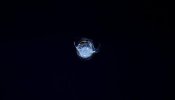 'Chinazo' de impacto en la cúpula acristalada de la Estación Espacial