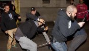La tercera noche de disturbios en los alrededores del 'Banco Expropiado' se salda con un detenido y 11 heridos