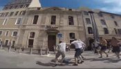 Así grabó un ultra ruso con una cámara GoPro la brutal pelea con los ingleses por las calles de Marsella