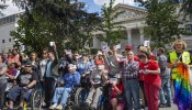 Piden frente al Congreso que casi 100.000 personas discapacitadas puedan votar