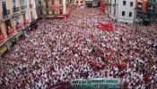 Miles de personas protestan en Pamplona contra la violencia machista en los Sanfermines