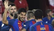 Luis Suárez y Munir le ponen la Supercopa de cara al Barcelona