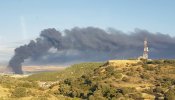 Un incendio en una planta de reciclado de Chiloeches genera una enorme nube tóxica