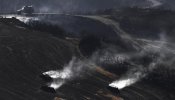 El perímetro del incendio de Tafalla se mantiene activo y estabilizado pero no controlado