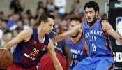 El Barça, con un gran Claver, casi tumba a los Thunder de la NBA