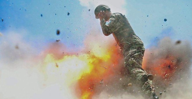 La última foto que tomó una soldado de EEUU antes de morir en una explosión