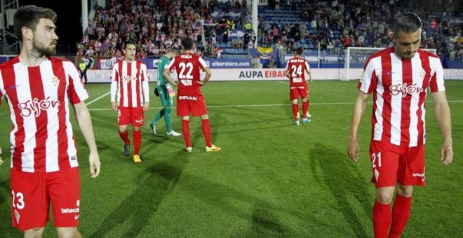 El Sporting baja a Segunda merced a los empates de Deportivo y Leganés