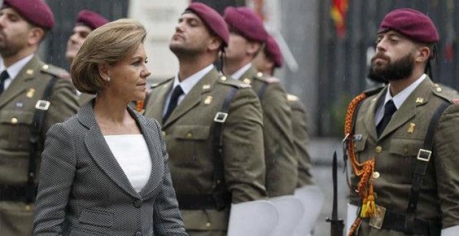 Cospedal tilda la actitud de Puigdemont como un "intento de golpe de Estado"