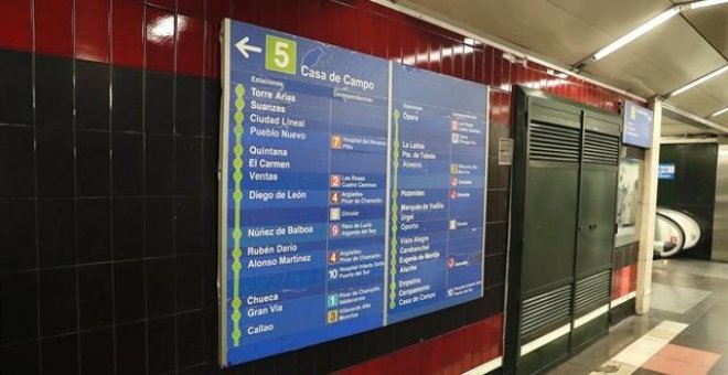 La línea 5 del Metro de Madrid cerrará del 3 de julio al 3 de septiembre