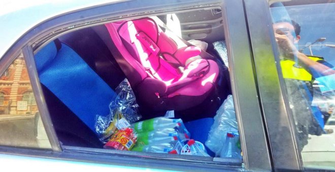 Detenida una mujer por dejar a su hija de 2 años una hora en el coche al sol