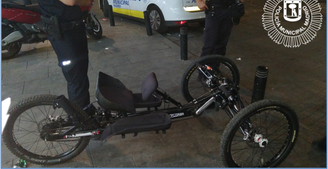 Encuentran la bicicleta robada a la atleta paralímpica Gema Hassen-Bey durante el Orgullo