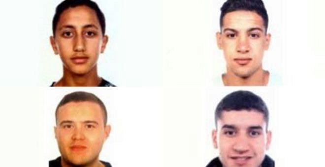 Estos son los cuatro sospechosos buscados por la policía por los atentados