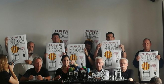 La plataforma 'Madrileños por el derecho a decidir' mantiene su acto