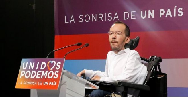 Echenique pregunta a Sánchez si el PSOE sigue apoyando el "estado de excepción" de Rajoy
