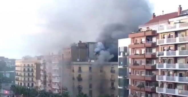 Al menos 21 heridos en un incendio de una pastelería de Barcelona